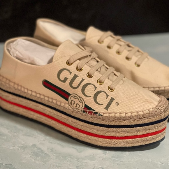 Gucci Platform Espadrilles - Picture 2 of 7